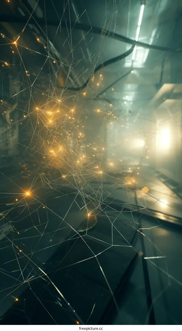 Glowing Network Illustration