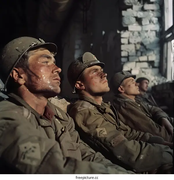 Soldiers Awaiting Orders