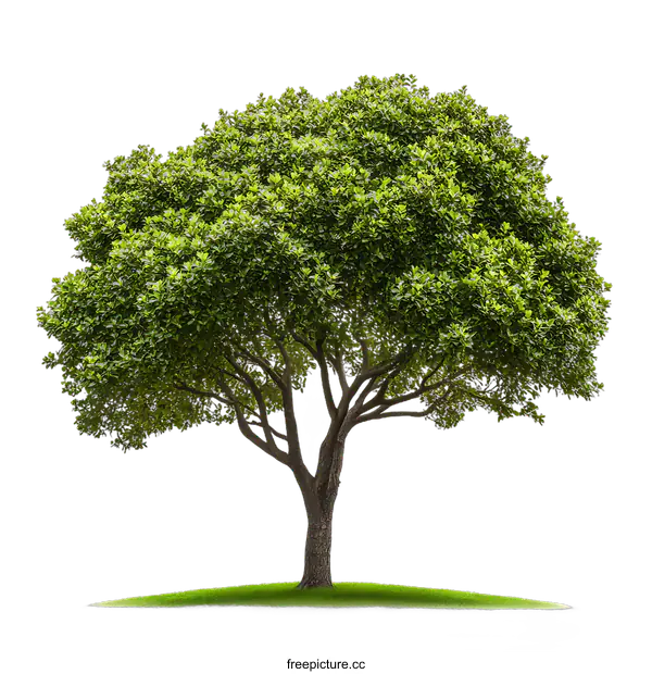 [Transparent Background PNG]Lush Green Tree Against transparent background