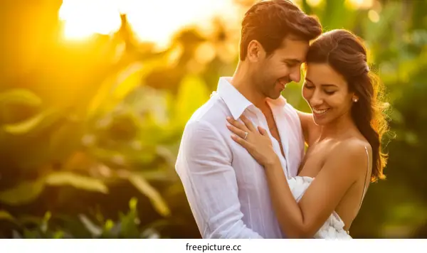 Happy smiling couple in love