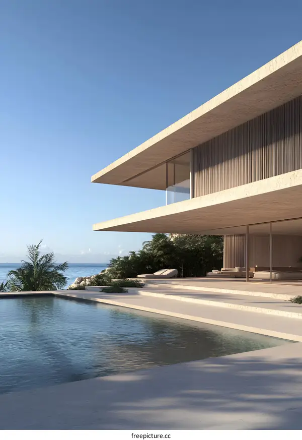 Minimalist Modern Beach House Architecture Design