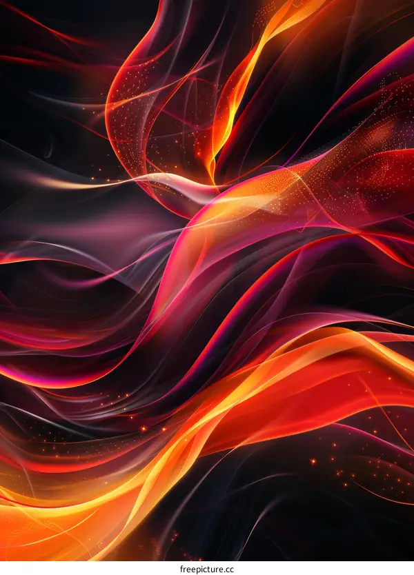 Vivid Flames in Crimson and Rose