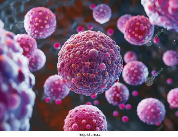 Microscopic Image of Cancer Cells