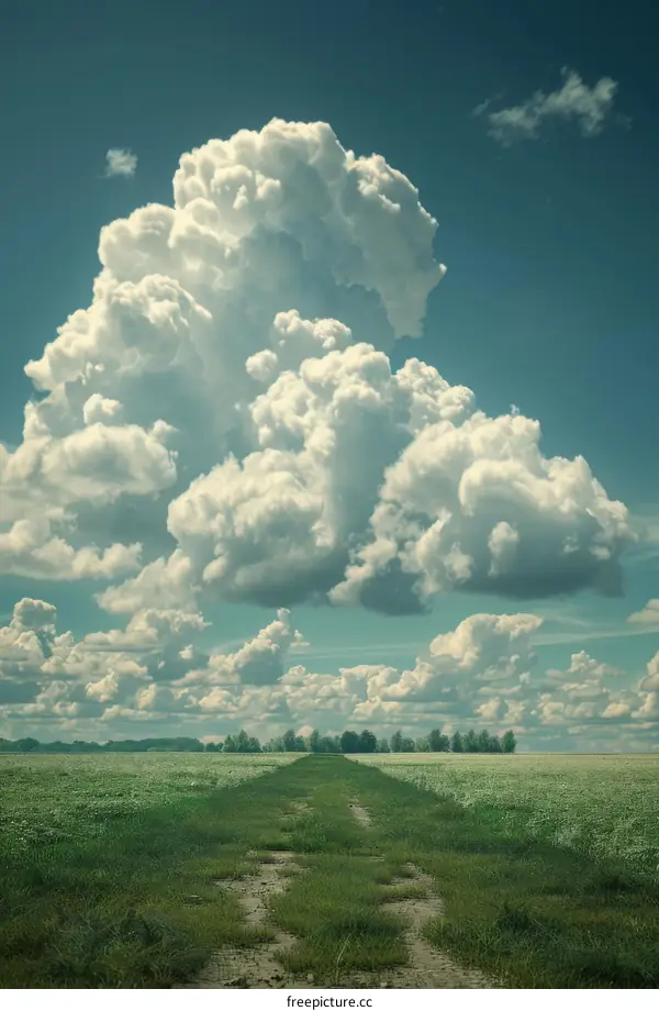 Vast Fields Under a Dramatic Sky
