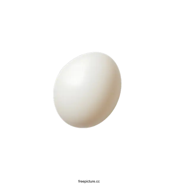 [Transparent Background PNG]White Egg Isolated on transparent background