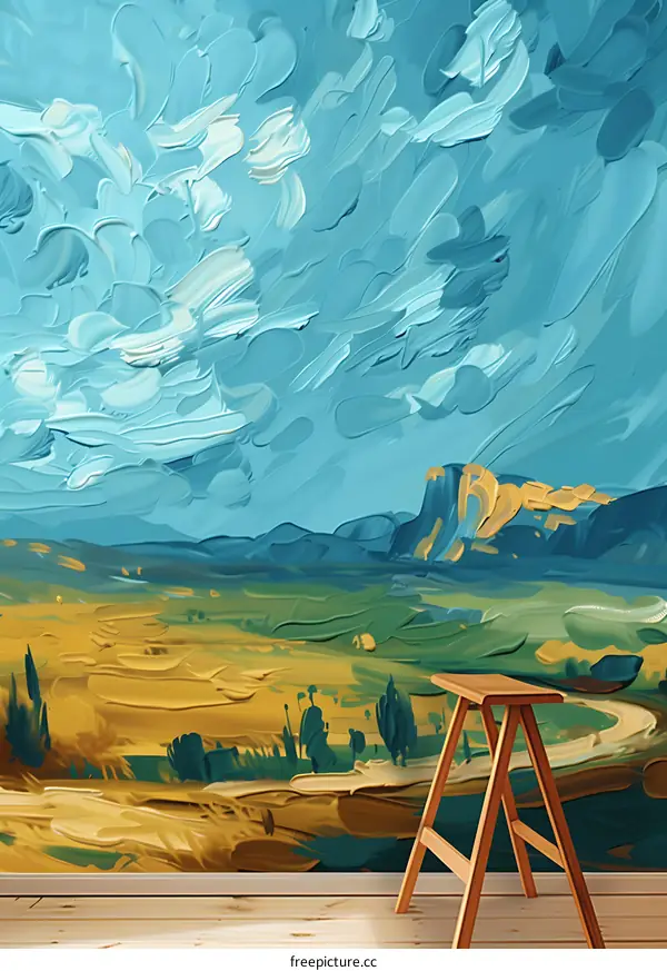 Abstract Oil Painting Landscape Wall Art