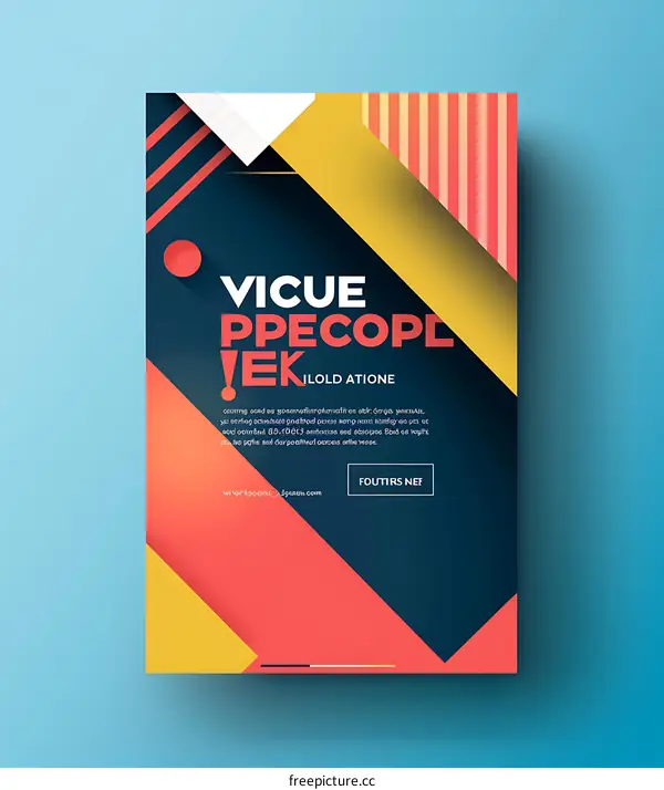 Abstract Colorful Geometric Shapes Background