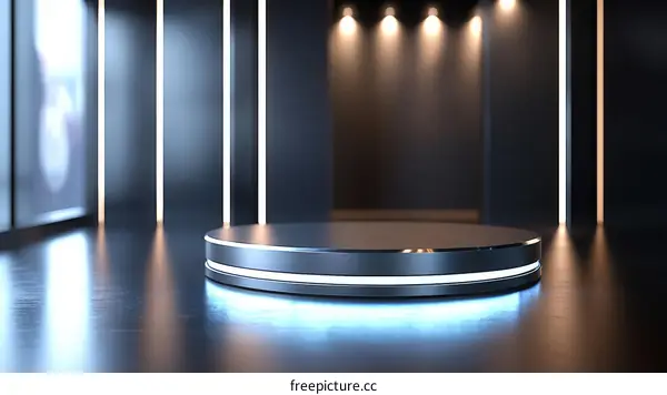 Modern Empty Round Product Display Stand