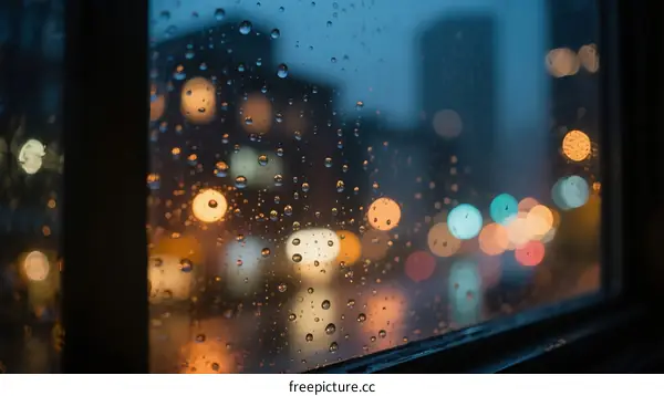 Rain-drops-on-window-with-blurred-city-lights-at-night Very good content.