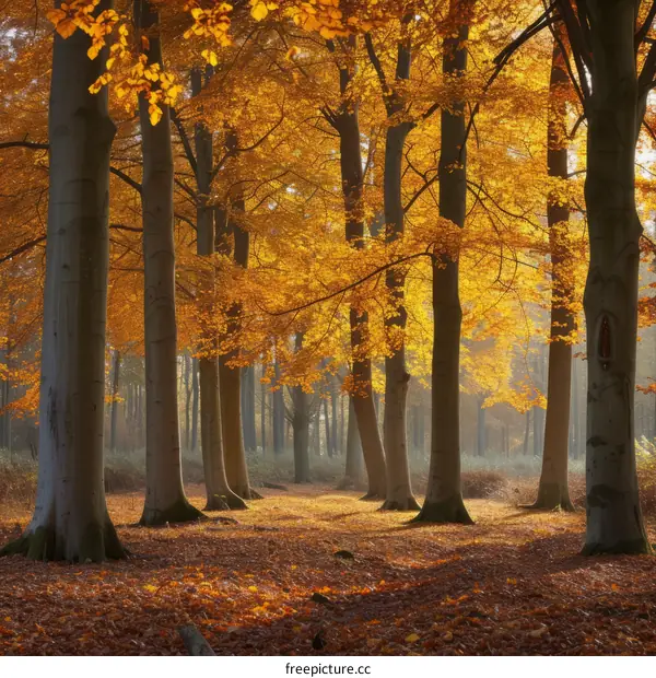The Beauty of Autumn Forest