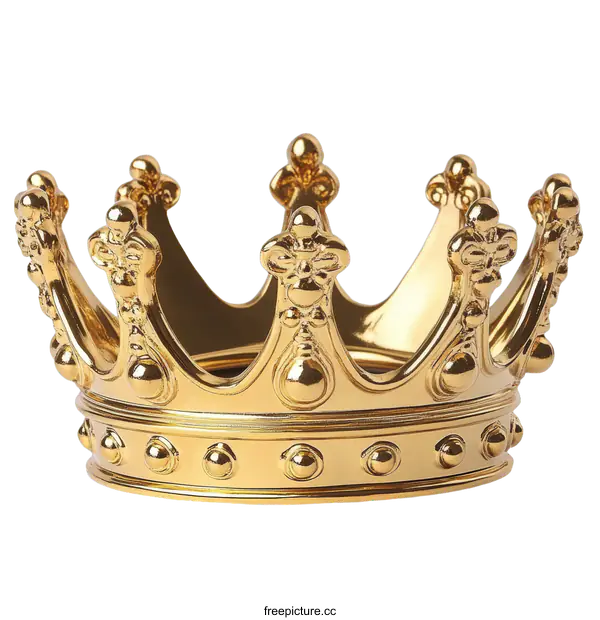 [Transparent Background PNG]Golden Crown Decorative Object