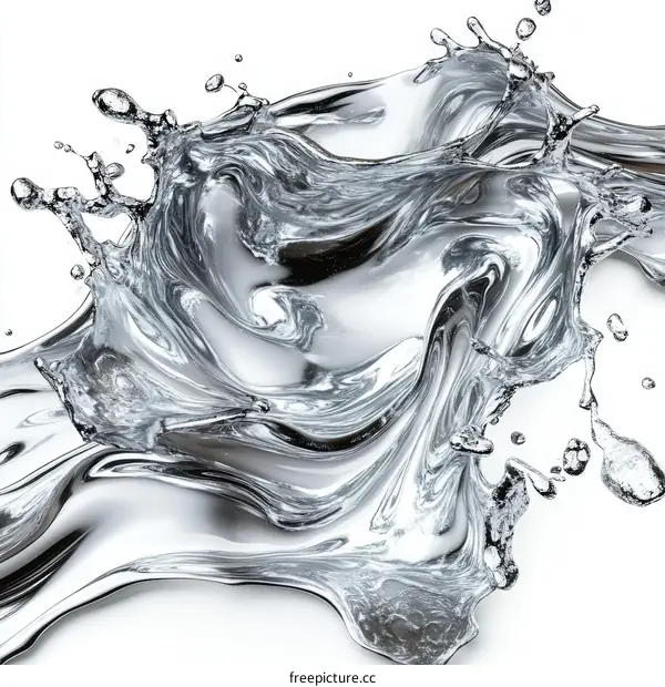 Abstract Liquid Splash Art Design