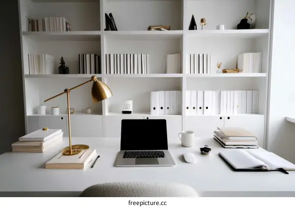 Modern Minimalist Home Office Workspace