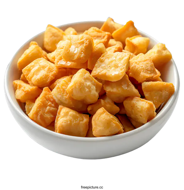 [Transparent Background PNG]Homemade cheese croutons