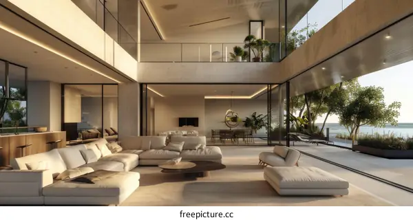 Modern Luxury Coastal Living Room