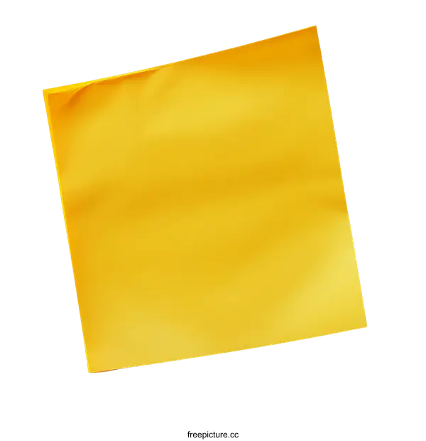 [Transparent Background PNG]Bright Yellow Sticky Note