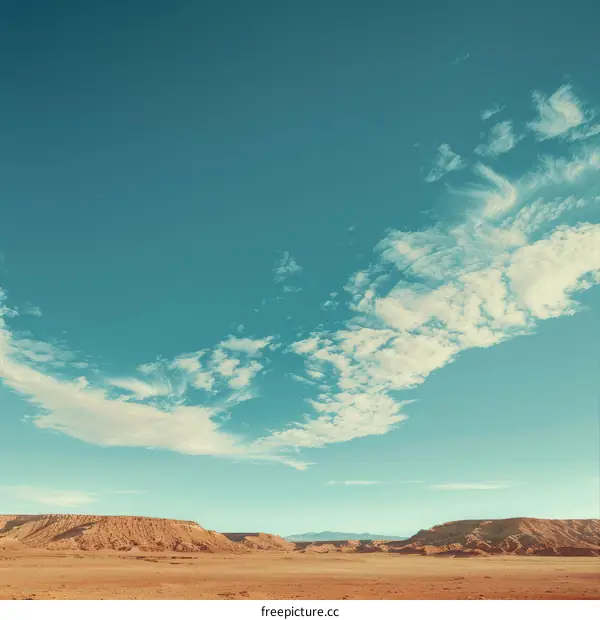 Desert Landscape under Blue Skys