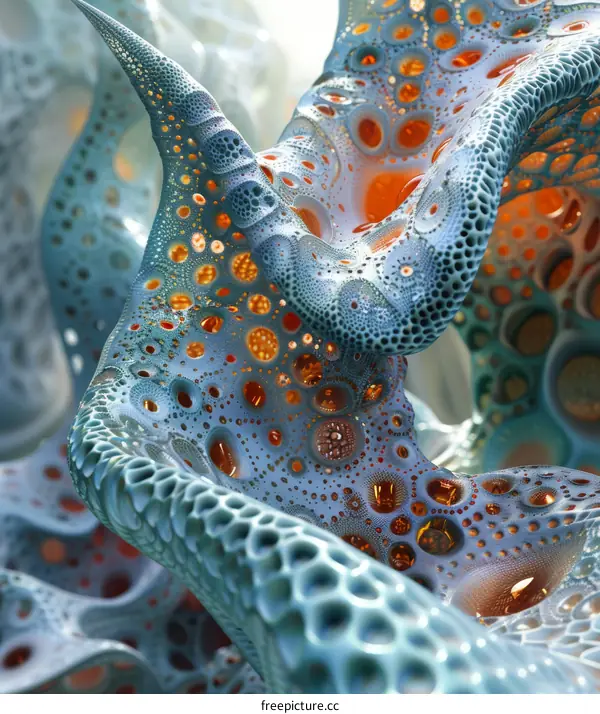 Abstract Cellular Structure Art