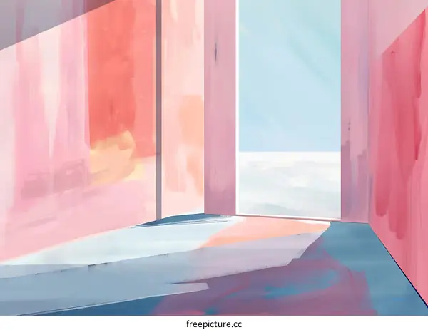 Abstract Painting of a Room with a View