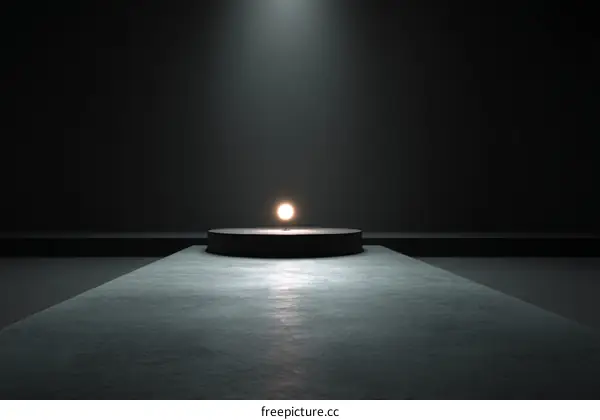 Modern Minimalist Product Showcase with Spotlight