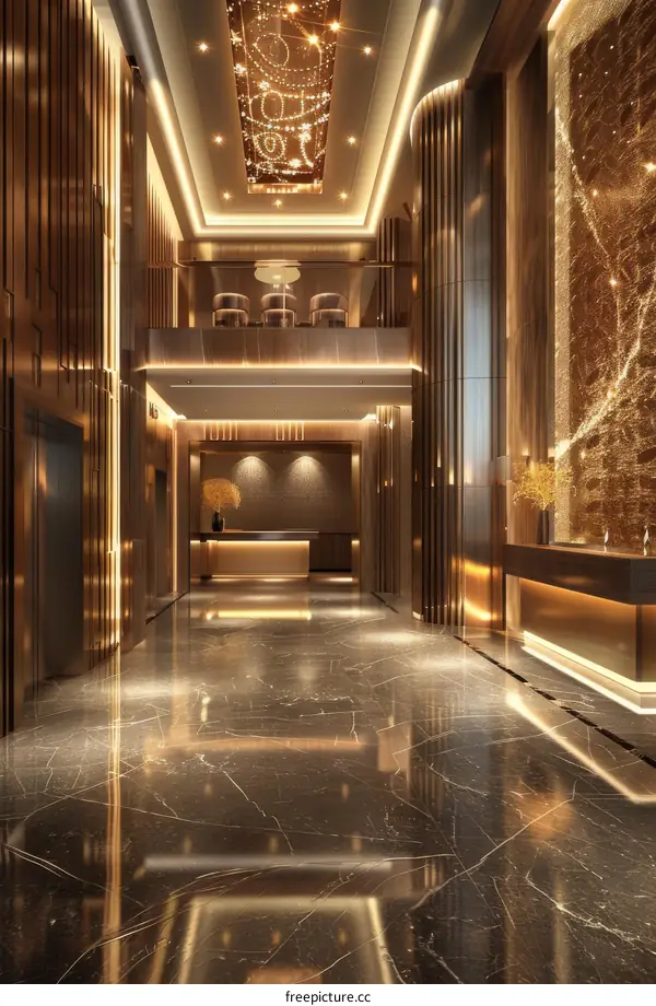 Opulent Hotel Lobby Interior Design