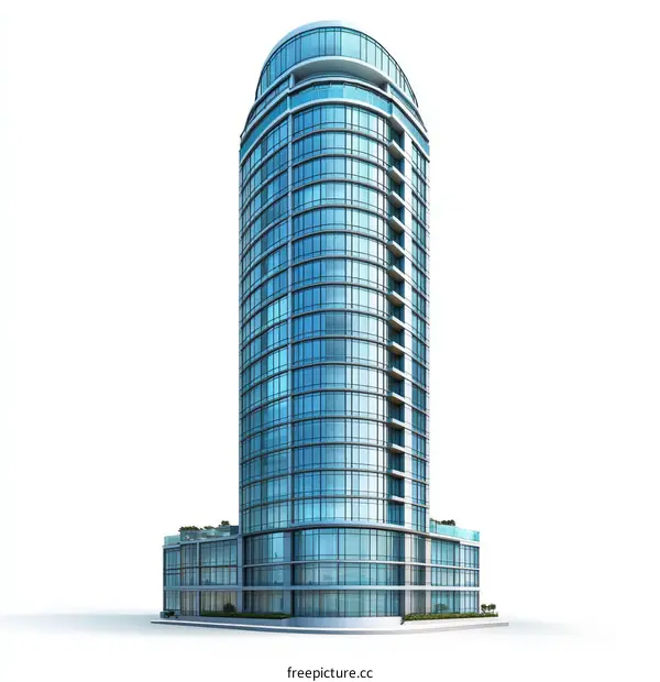 Modern Glass High-Rise Architectural Design