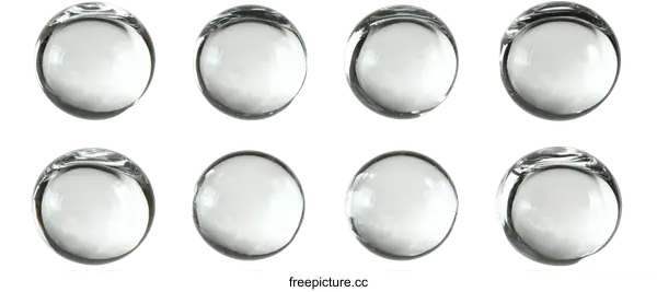 [Transparent Background PNG]Transparent Glass Sphere Pattern