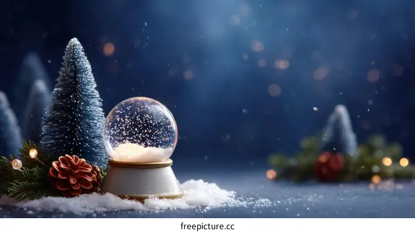 Winter Snow Globe Christmas Decoration