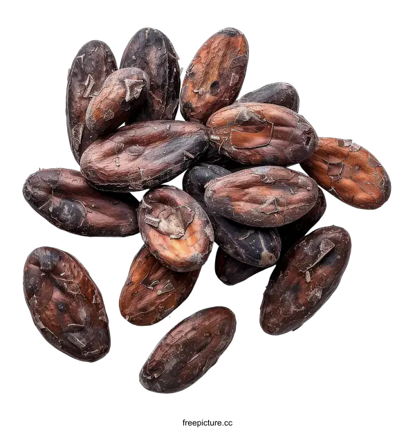 [Transparent Background PNG]Cocoa beans on a transparent background