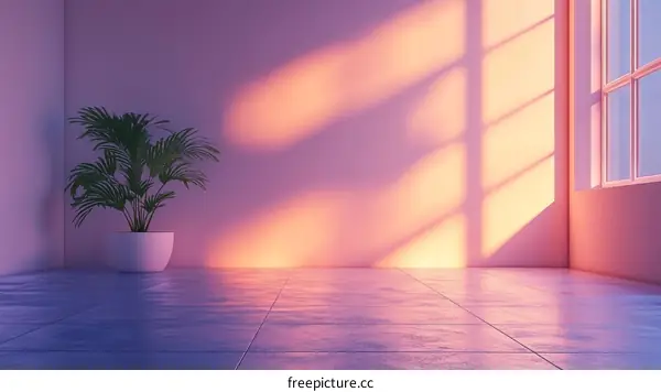 Pastel Room Interior Design Illustration