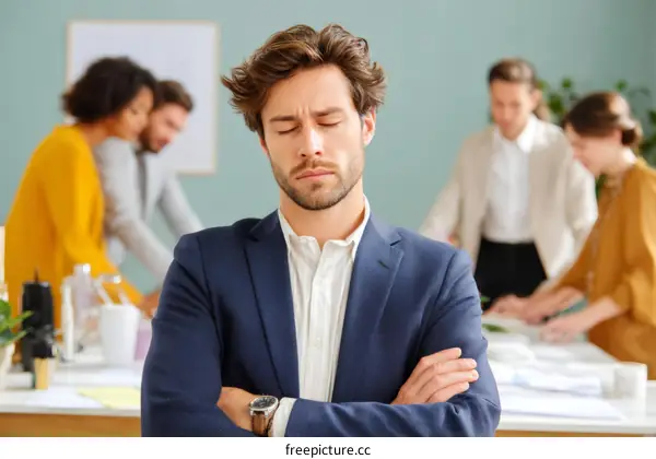 Business Meeting Frustration Caucasian Male