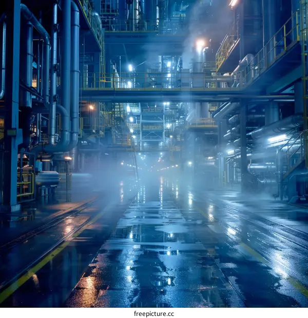 Industrial Plant with Machinery and Processes