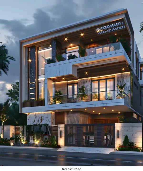 Modern style villa