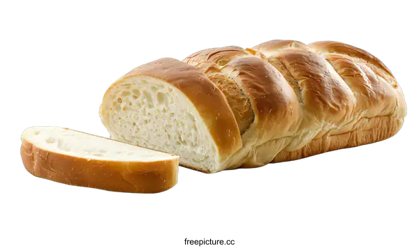 [Transparent Background PNG]Freshly Baked Loaf of White Bread