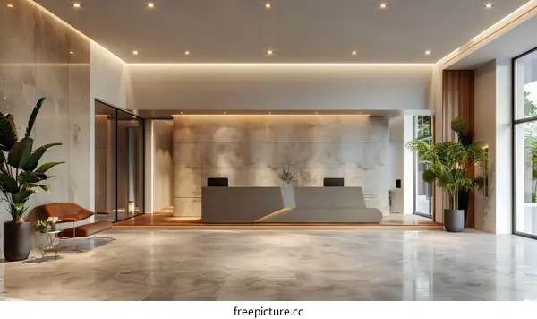 Modern Hotel Lobby Interior Design