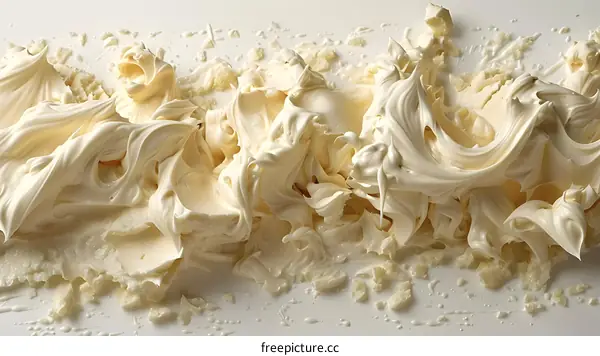 Whipped Cream Abstract Background
