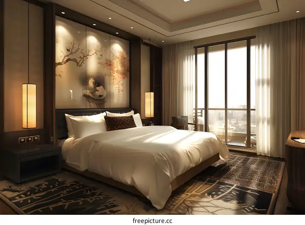 Inside view of a hotel room