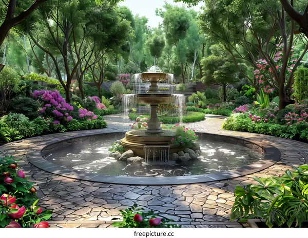 Garden landscape design renderings