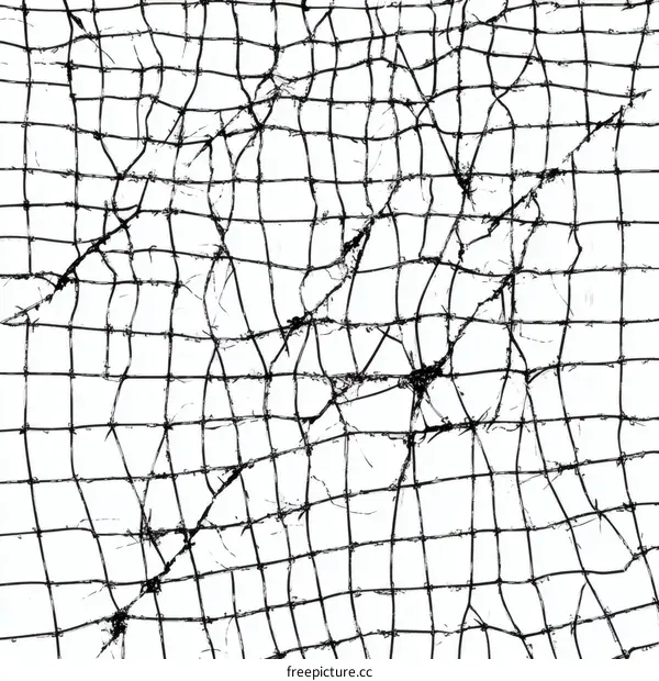 Broken Wire Mesh Pattern Background Illustration