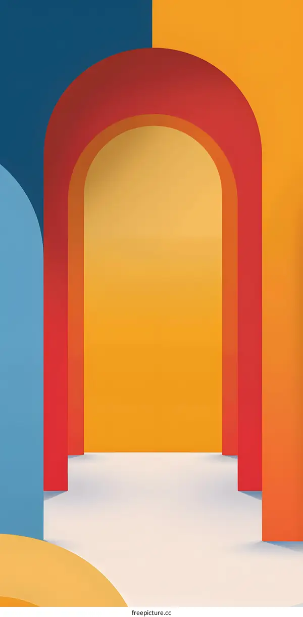 Abstract Minimalist Geometric Shapes Background