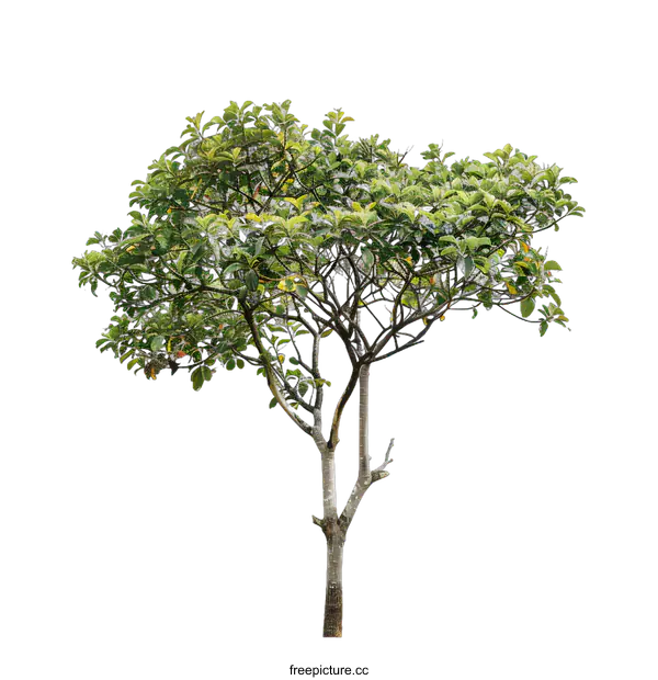 [Transparent Background PNG]Isolated Green Tree on White Background