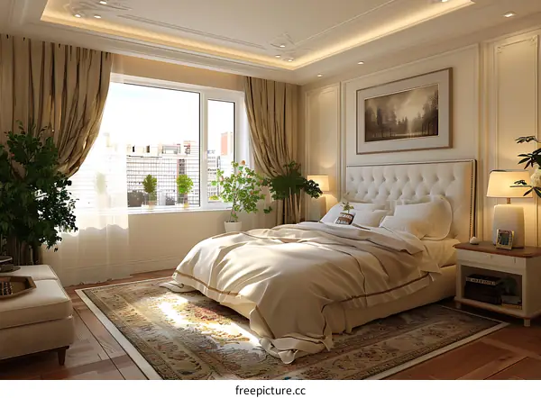 European-style bedroom