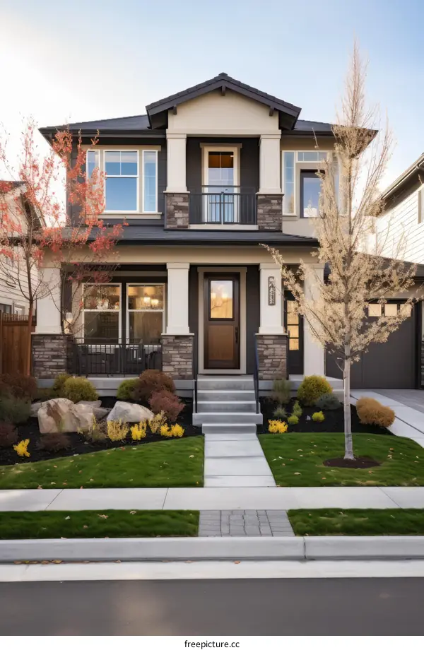 Modern Craftsman Style House Exterior