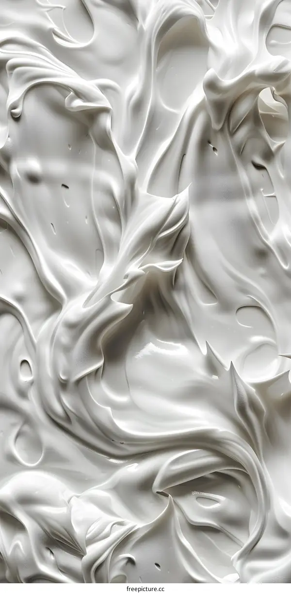 Abstract White Swirls Texture Background