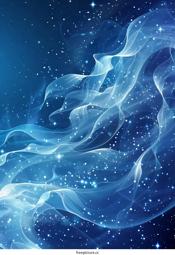 Blue Abstract Nebula