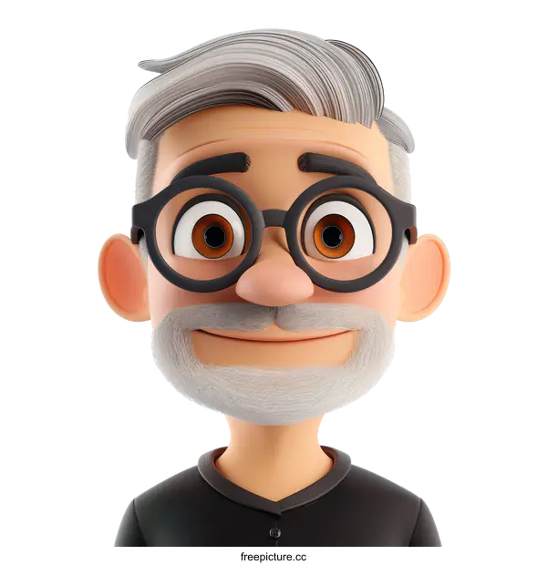 Portrait of a Senior Man with Glasses