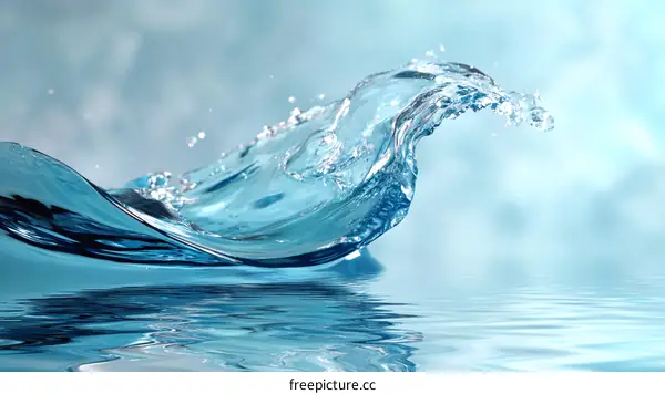 Water Splashing in the Air