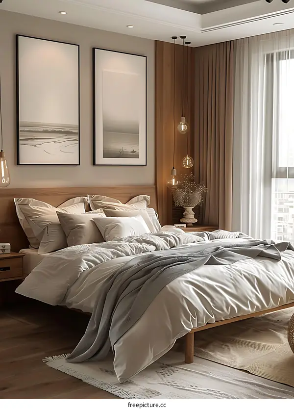 Japanese-style master bedroom