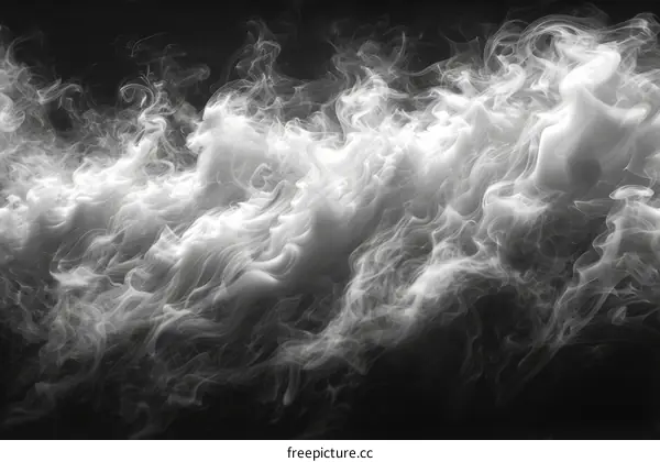 Smoke on black background