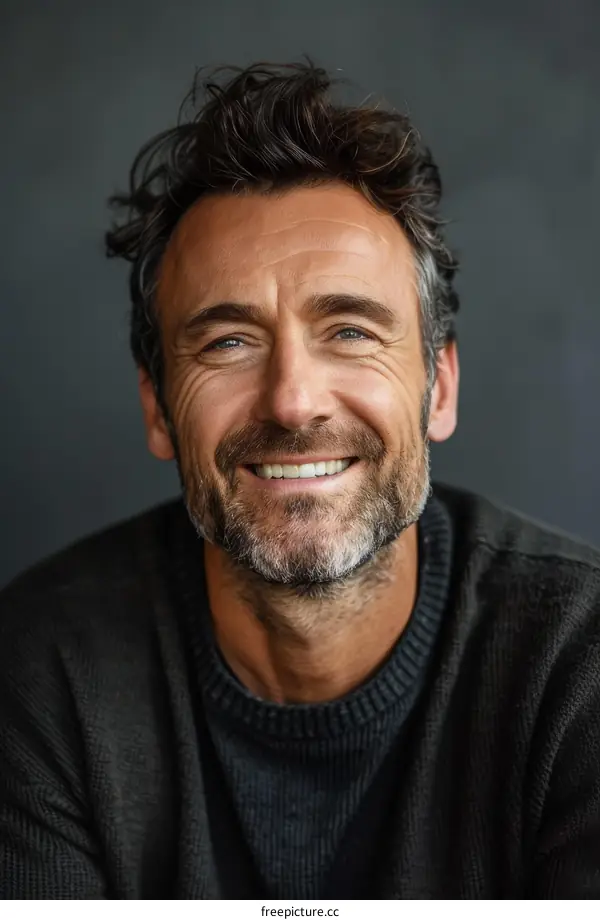 Close-up Portrait of a Smiling Man